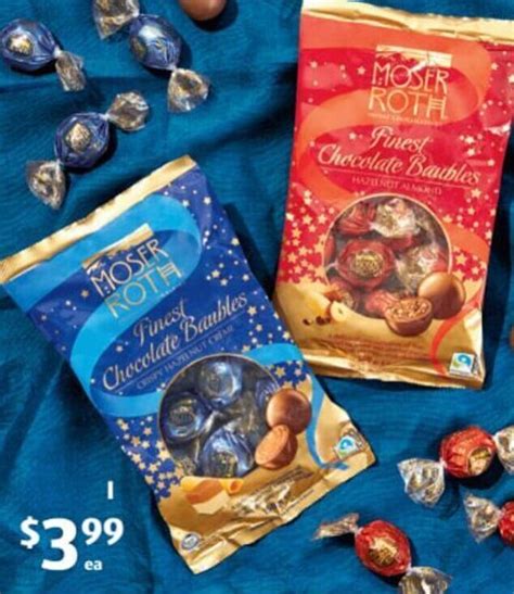 Moser Roth Finest Chocolate Baubles 150g Offer At ALDI