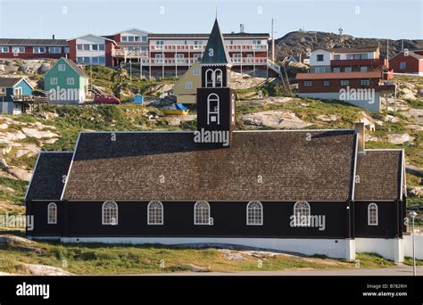 Zion Church Ilulissat Jakobshavn Greenland Denmark Stock Photo Alamy