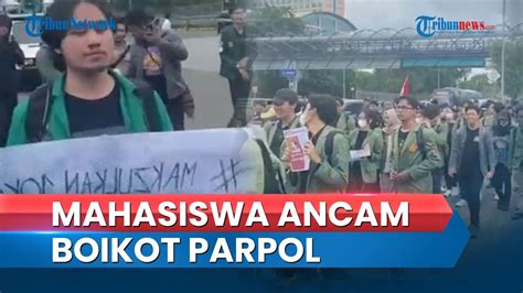 Ratusan Mahasiswa Ancam Bakal Boikot Partai Politik Yang Tak Dukung