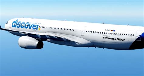 discover airlines   aika  plane