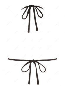 ZAFUL Textured Triangle Bikini Top In BLACK ZAFUL 2024