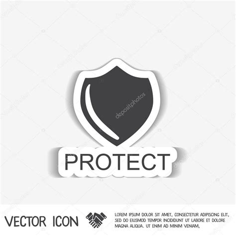 Shield symbol of protection. Stock Vector Image by ©Little_cuckoo #87049554