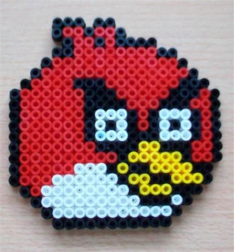 Angry Bird Rojo Easy Perler Bead Patterns Melty Bead Patterns Perler Crafts