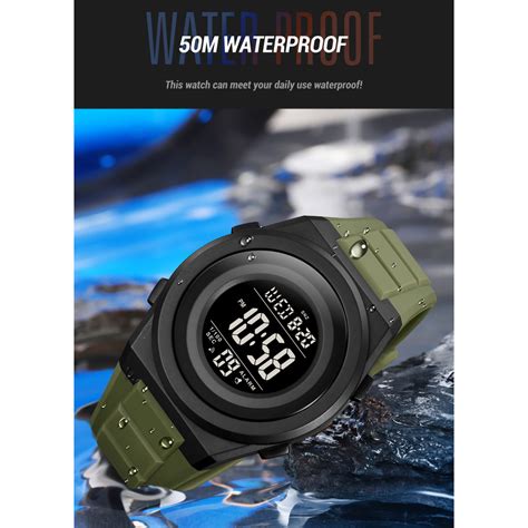 SKMEI Jam Tangan Pria Digital Sport Watch Chrono Dual Time Waterproof