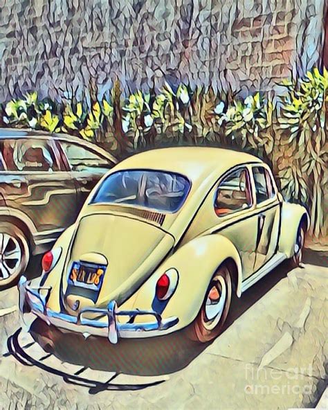 Vw Beetle Hippie Auto Photograph By Trude Janssen Fine Art America