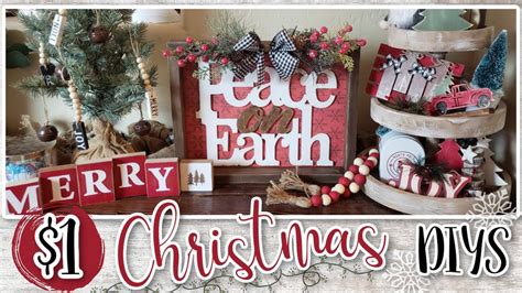 1 CHRISTMAS DIY S Farmhouse Christmas Decor Dollar Tree DIY YouTube