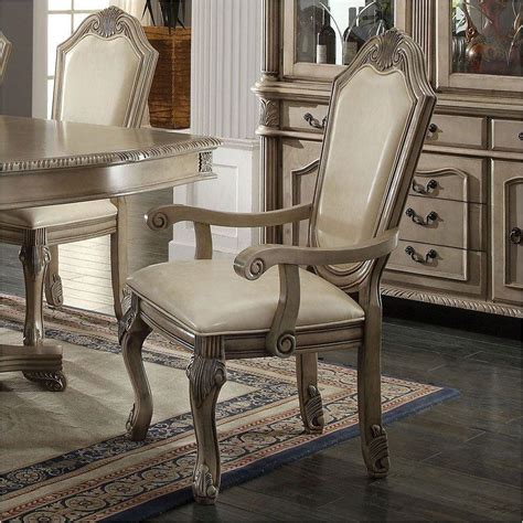 Chateau De Ville Antique White Dining Set Acme Furniture