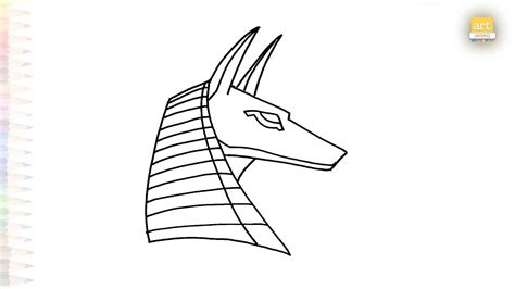 Anubis Easy Drawing Art Tutorial How To Draw Egypt Anubis Step By