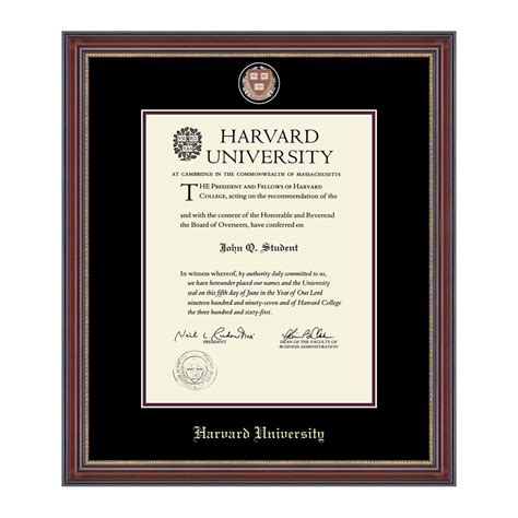 Harvard Masterpiece Medallion Diploma Frame In Kensington Gold With