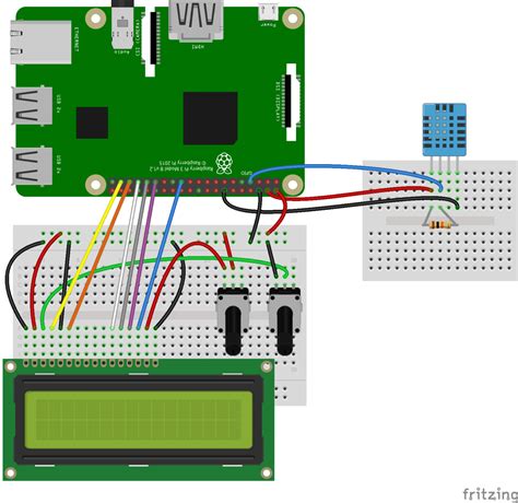 Dht And Bmp With Raspberry Pi Functional Block Diagram