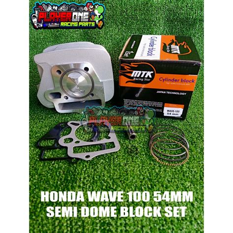 Mtk Honda Wave Mm Semi Dome Piston Cylinder Block Set Shopee