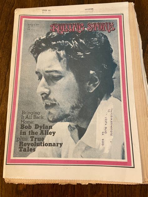 Vintage Rolling Stone Magazine 77 March 4 1971 Issue Bob Dylan On Cover Etsy