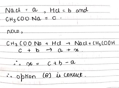 If Molar Conductivity At Infinite Dilution Of NaCl HCl And CH3COONa