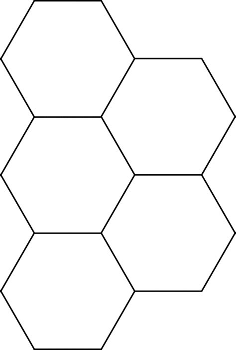 Hexagon Template Printable Printable Templates