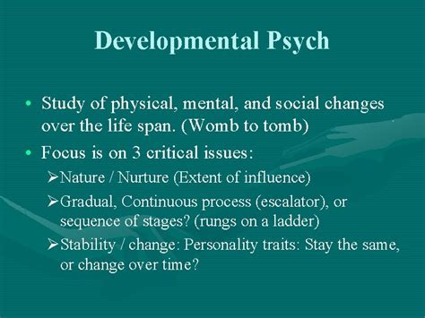 Developmental Psychology Research Studies Cross Sectional Studies Study