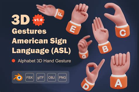 Gestures American Sign Language Asl 3d Icon Pack 39 Free Download Sign And Symbols 3d Icons