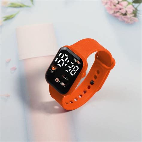 Cheap Led Electronic Watch Fashion Casual Student Childrens Square