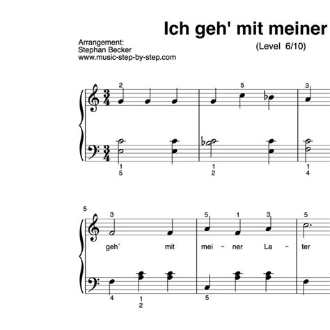 Noten Noten für Klavier