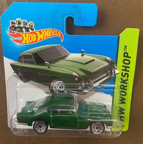 Hot Wheels Aston Martin Db Green Hw Workshop Tarjeta Corta Modelo En Miniatura De