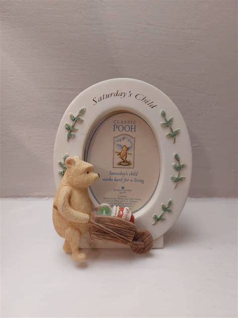 Vintage Winnie The Pooh Picture Frame Classic Pooh Saturdays Child Etsy