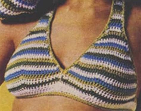 Crochet Bikini Pattern Vintage S Crochet Bag Pattern Crochet Etsy