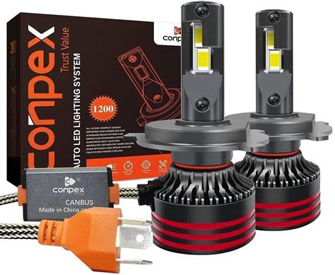 Conpex M8 Pro 9005 LED Headlight Bulbs Bridgelex CSP Chip 12000