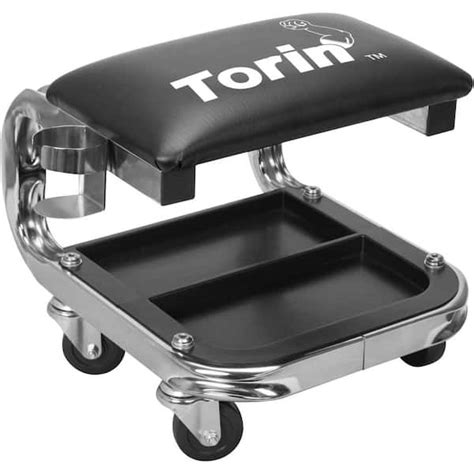 Torin 400 Lbs 15 8 In Rolling Mechanic Creeper Seat With Tool Tray