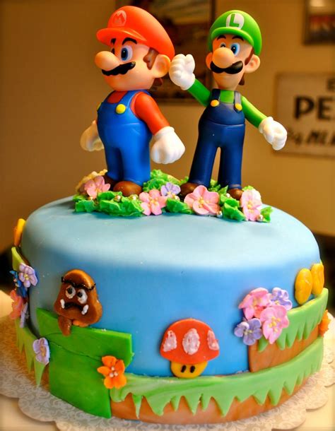 Supermariocakeideas Super Mario Bros Cake Luigi Cake Mario Kart