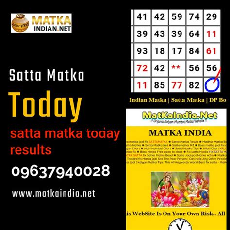 Satta Matka Satta Matka Today Results Kalyan Matka Chart Flickr