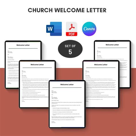 Church Welcome Letter Sample With Examples Word Editable