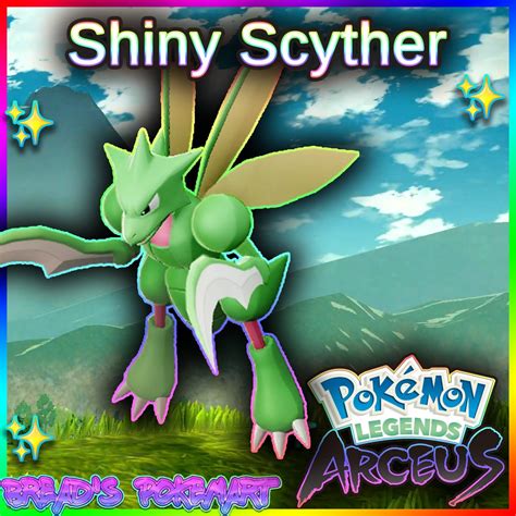 Shiny Scyther Alpha Best Stats Pokemon Legends Arceus Fast Trade