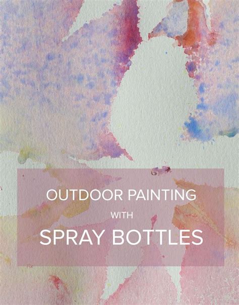 DIY Spray Bottle Painting Kids Craft | Crate&Kids Blog | Kids painting ...