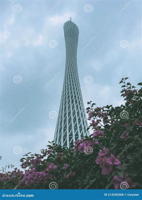 canton tower  famous landmark  guangzhou city guangdong province