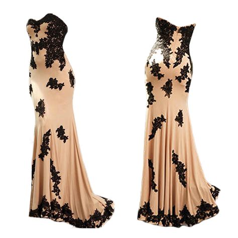 Evening Dress Long Satin Evening Dress Nude Evening Dresses Lace Appliques Evening Dresses