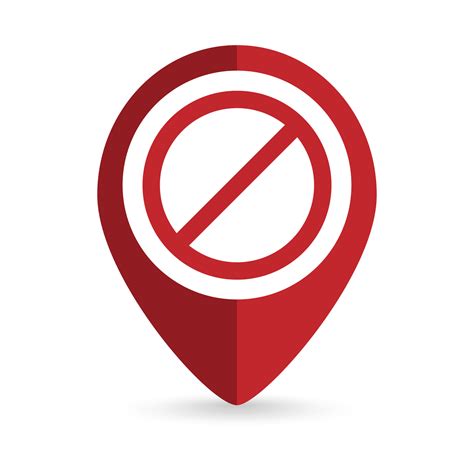 Map pointer with stop sign Vector illustration. 7587550 Vector Art at