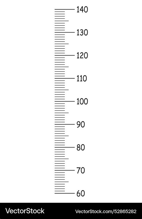 kids height chart     centimeters vector image