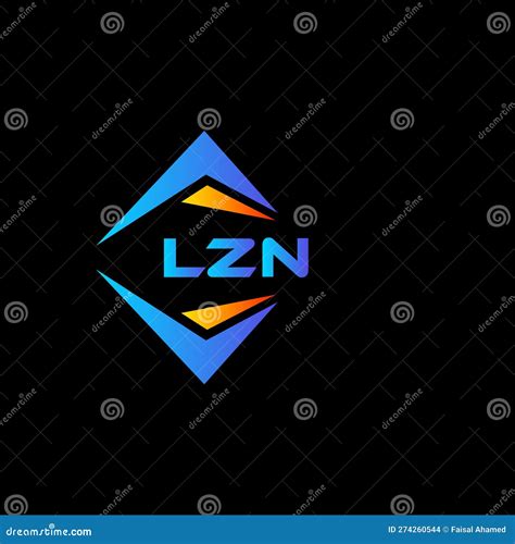 lzn abstract technology logo design  black background lzn creative
