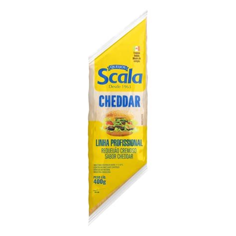 Requeij O Cremoso Cheddar Scala Profissional Bisnaga G Campelo