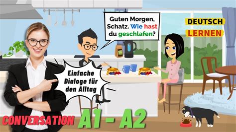 Deutsch lernen Einfache Dialoge für den Alltag A1 A2 Deutsch