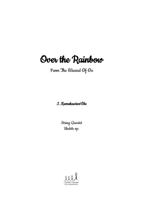 Over The Rainbow Arr Nonam M Sica By Judy Garland Sheet Music For