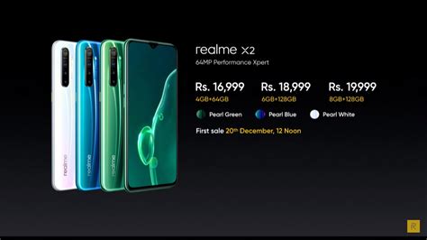 Realme X2 with Quad Rear Cameras, Snapdragon 730G, VOOC Flash Charge 4. ...
