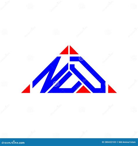 NUD Letter Logo Creative Design With Vector Graphic, NUD Simple And