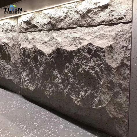 Fireproof Faux Stone Wall Panels Polyurethane Foam Stone Wall Pu