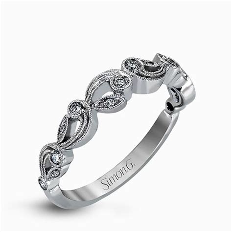 18K White Gold Floral Wedding Band – Kuhn's Jewelers