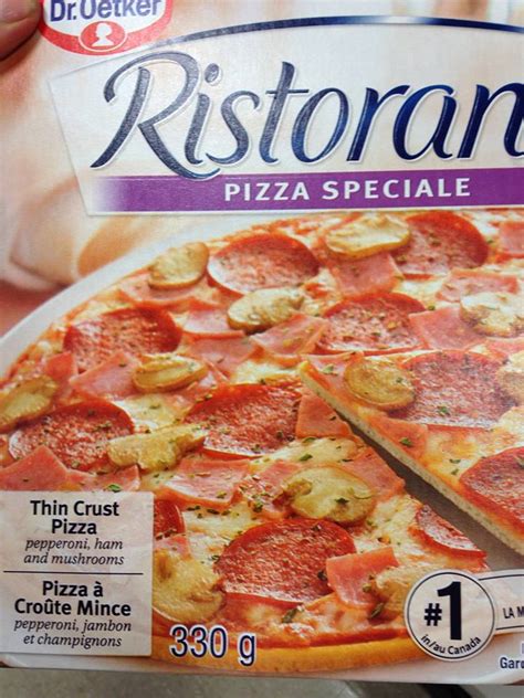 Dr Oetker Ristorante Pizza Speciale Thin Crust Pizza Food Library