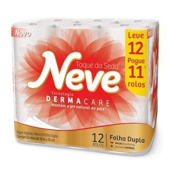 Papel Higienico Neve 12 Rolos - Papel Higiênico Neve Toque de Seda 12 rolos 20 metros - Papel Higiênico ...