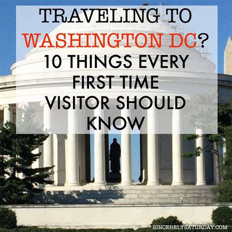 TRAVELING TO WASHINGTON DC? 10 THINGS EVERY FIRST TIME VISITOR SHOULD