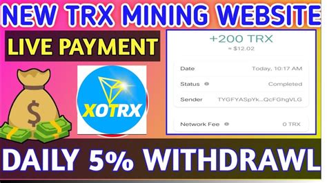 Trx Mining Site Earn Free Trx Daily New Trx Mining Website TRX