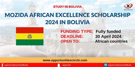 Mozida African Excellence Scholarship 2024 in Bolivia - Opportunities