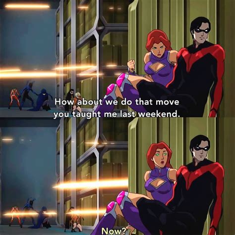 [film Tv] What Kind Of Move Are Nightwing And Starfire Talking About